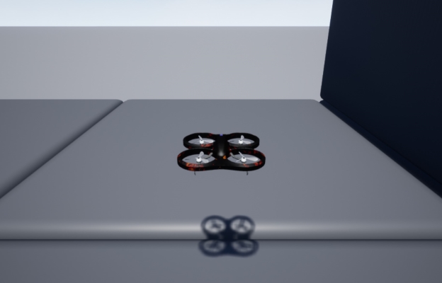 Drone flying in Blocks environment