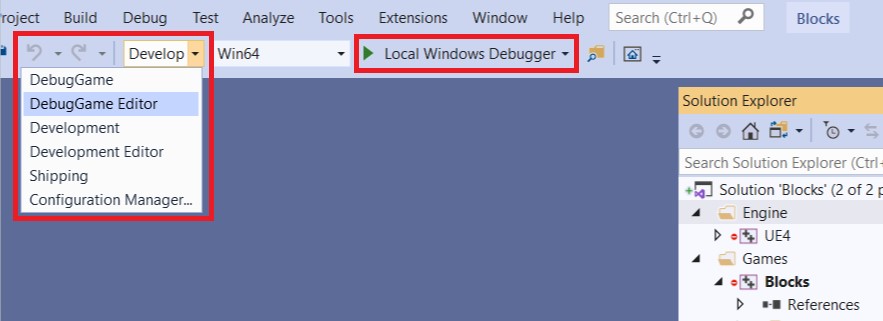 VS 2019 Debugger Targets